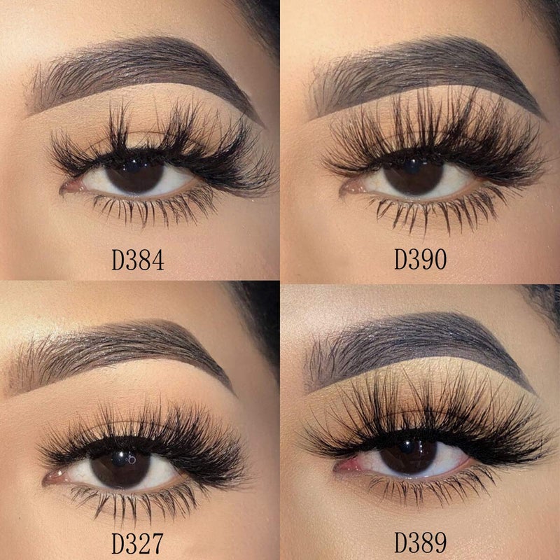 Mikiwi 3D Mink Lashes, 4 Styles Mink Eyelashes, Dramatic Eyelashes, Strip Lashes, 5D Mink Lashes, Pack-4 - Image 3